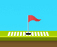 ゴルフゲームのフライングゴルフ